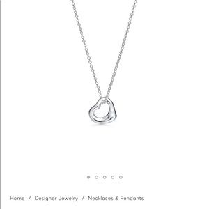 Tiffany & Co. Open heart necklace